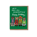 Generation Cats Birthday Greeting Card