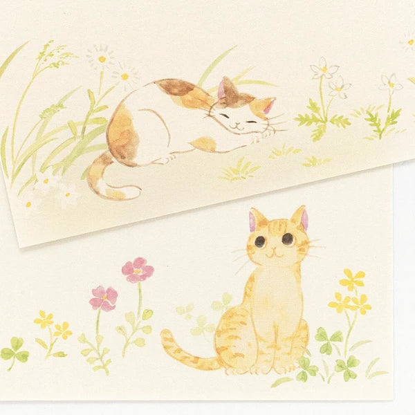 Writing Paper Pad - Cats in Nature