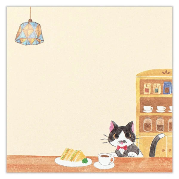 Note Pad Mosaburo at the Cafe