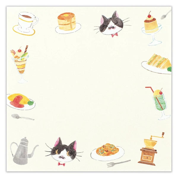 Note Pad Mosaburo at the Cafe
