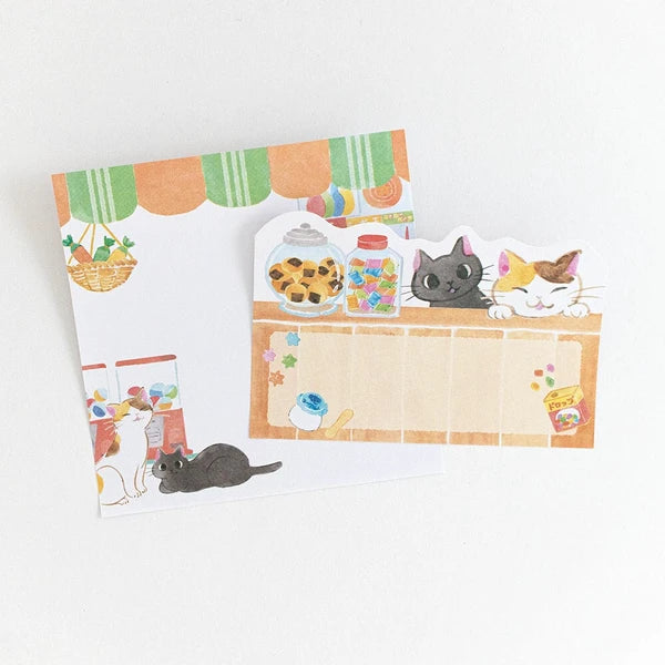 Sticky Notes Omochi and Azuki at the Shop