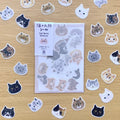 Cat Faces Sticker Set