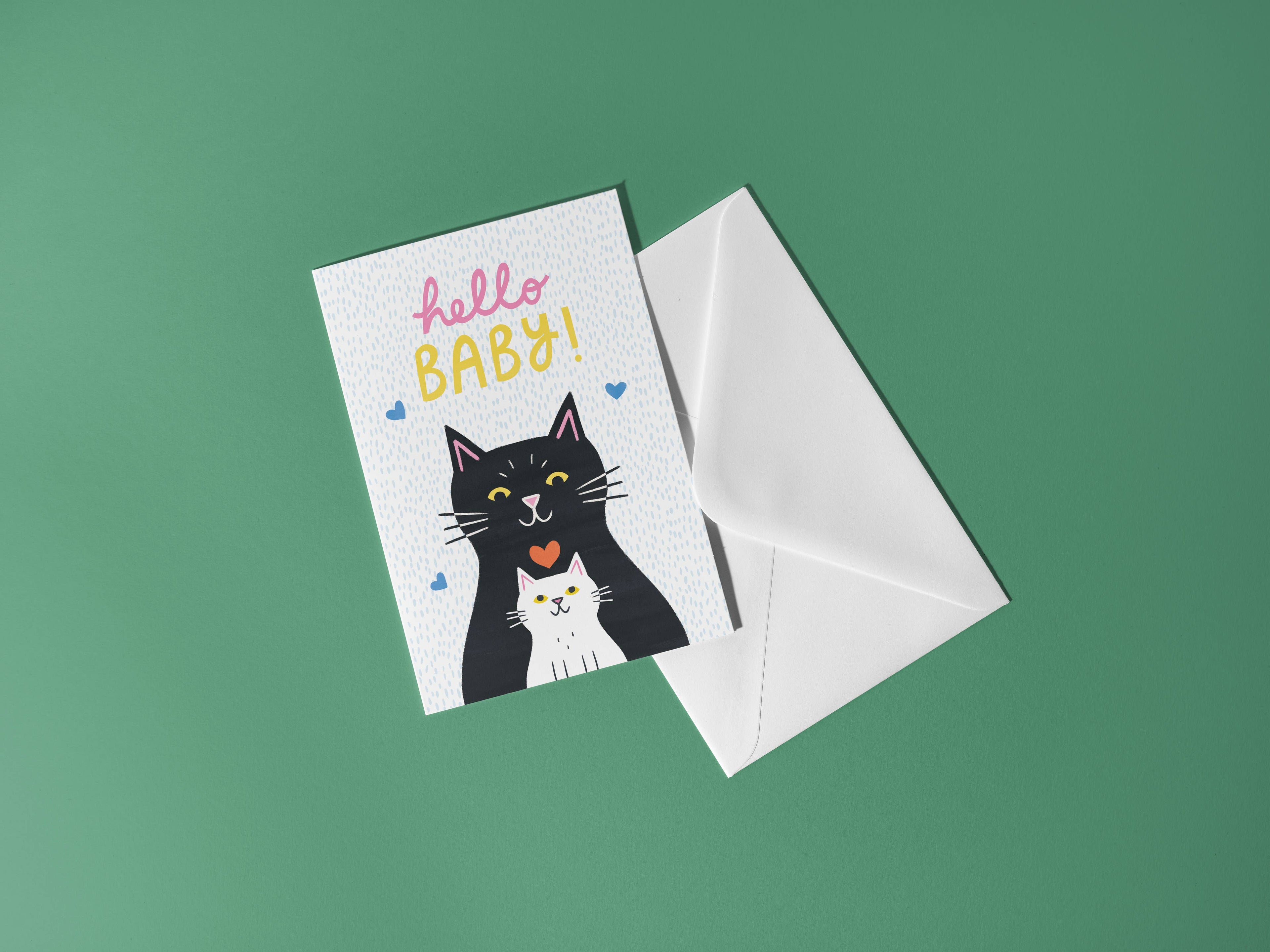 Hello Baby- New Baby Celebration Greeting Card 