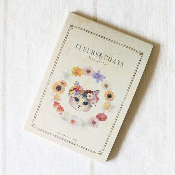 Fleurs & Chats Memo Pad