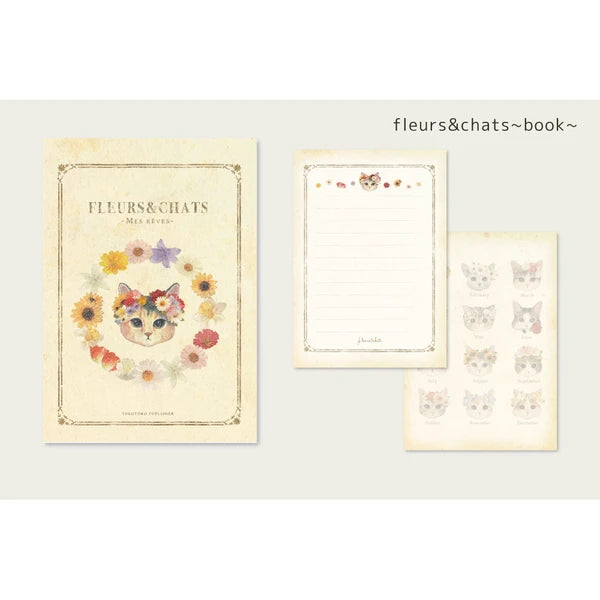 Fleurs & Chats Memo Pad