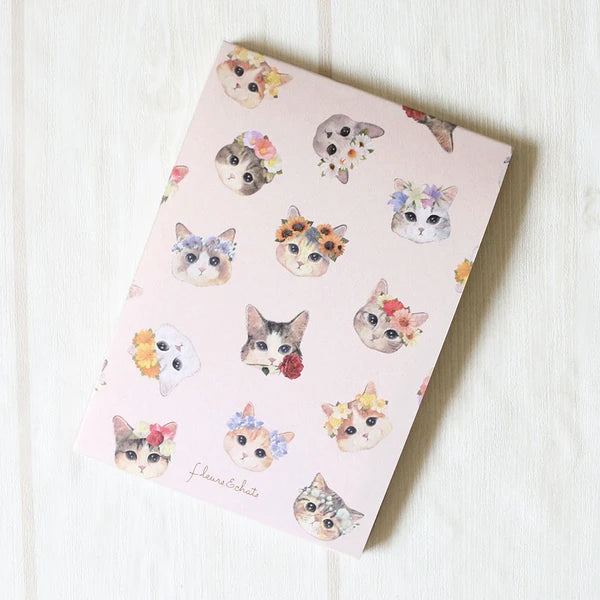 Fleurs & Chats V2 Memo Pad