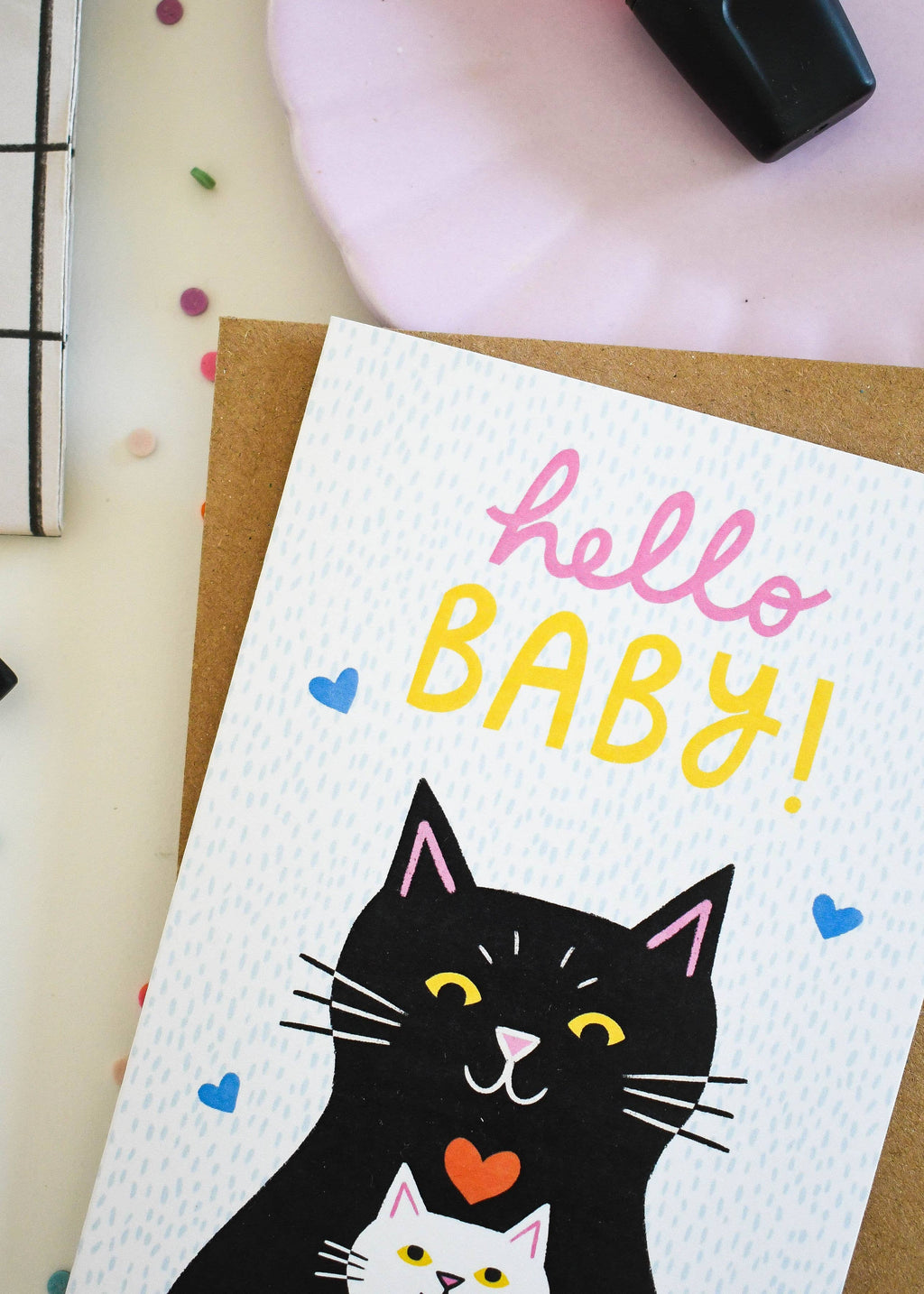 Hello Baby- New Baby Celebration Greeting Card 