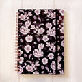Black and White Kitten Flora Notebook