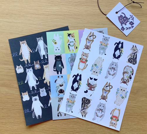 "For Cat Lovers" Letter Set