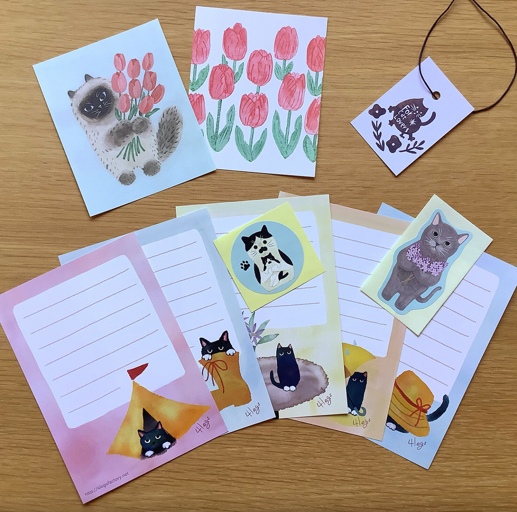 "For Cat Lovers" Letter Set