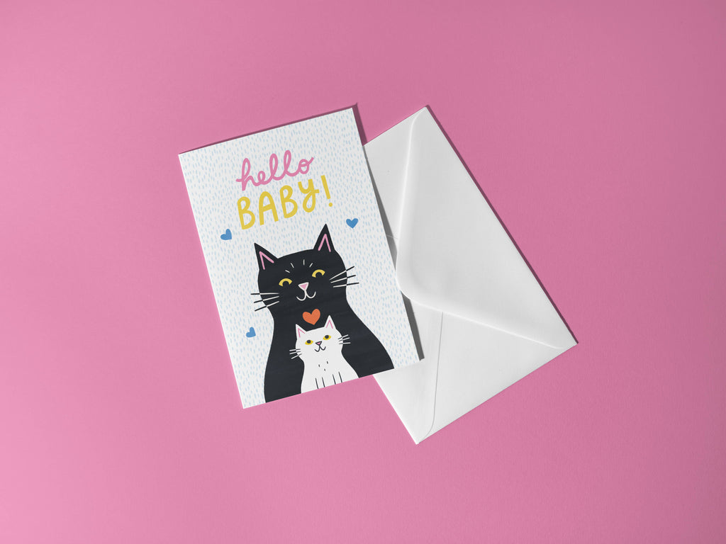 Hello Baby- New Baby Celebration Greeting Card 